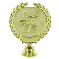 Lamp of Learning Wreath Trophy Figure (4 1/2")